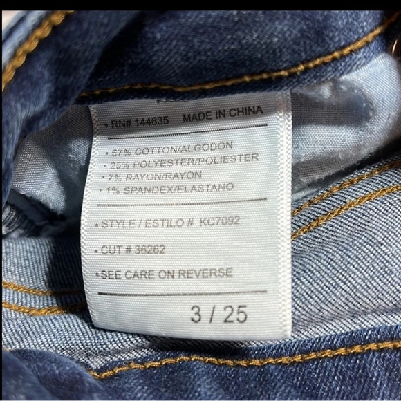 KanCan Women's Mid Rise Super Skinny Jeans - Basic - KC7092 size 25 - Picture 10 of 11